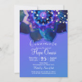 Blue Lotus Mandala Kaart (Voorkant)