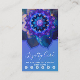 Blue Lotus Mandala Klantenkaartje