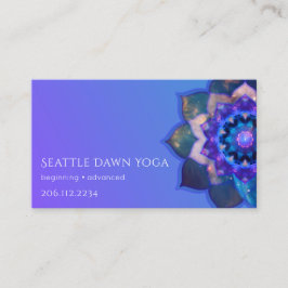 Blue Lotus Mandala Visitekaartje