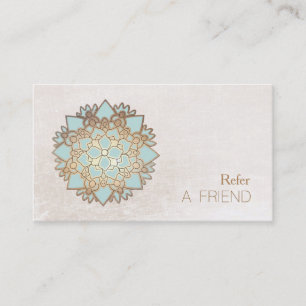 Blue Lotus Massage Therapist Refer an Friend Aanbevelingskaartje