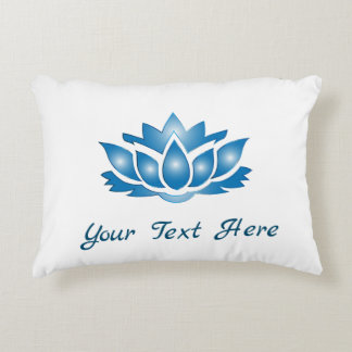 Blue Lotus Mind Body Spirit - Gepersonaliseerd Accent Kussen