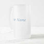 Blue Lotus Personalized Mug Matglas Bierpul (Voorkant links)