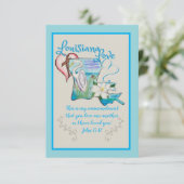 Blue Louisiana Love Note Kaarten (Staand voorkant)
