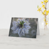 Blue Love dans la carte de voeux myst (Fleur jaune)