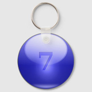 Blue Lucky 7 Sleutelhanger
