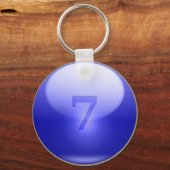 Blue Lucky 7 Sleutelhanger (Voorkant)