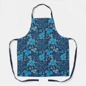 Blue Lucky Shamrocks Clover St. Patrick's Day Schort (Voorkant)
