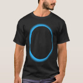 Blue Lunar Eclipse Moon Astronomy Space T-shirt (Voorkant)