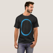 Blue Lunar Eclipse Moon Astronomy Space T-shirt (Voorkant volledig)