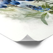 Blue Lupine Flower Art Print Poster (Hoek)