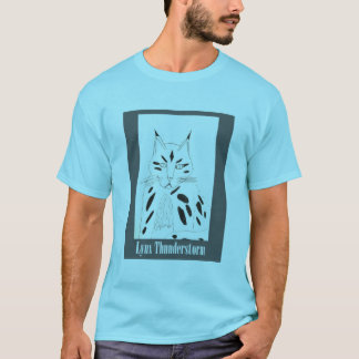 Blue Lynx Portrait T-shirt