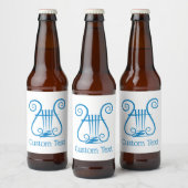 Blue Lyre Bier Etiket (Flessen)