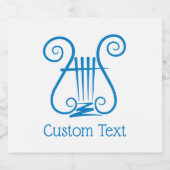 Blue Lyre Bier Etiket (Enkel label)