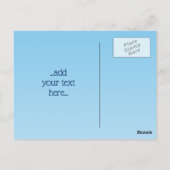 Blue Lyre Briefkaart (Achterkant)