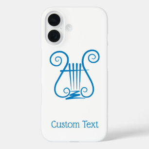 Blue Lyre iPhone 16 Hoesje