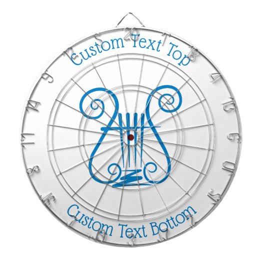 Blue Lyre Dartbord (Voorkant)
