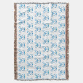 Blue Lyre Deken (Voorkant Verticaal)