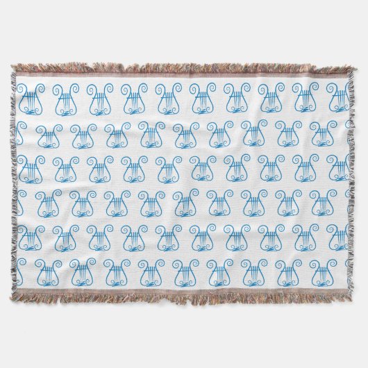 Blue Lyre Deken (Voorkant)