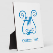 Blue Lyre Fotoplaat (Zijkant)