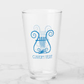 Blue Lyre Glas (Achterkant)