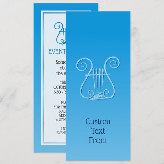 Blue Lyre Kaart (Voorkant / Achterkant)