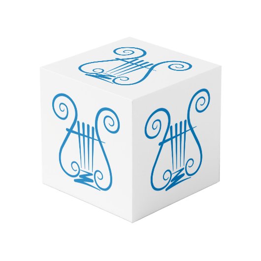 Blue Lyre Kubus (Voorkant hoekig)