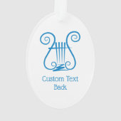 Blue Lyre Ornament (achterkant)