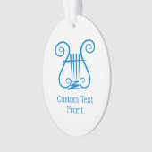 Blue Lyre Ornament (voorkant)