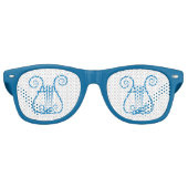 Blue Lyre Retro Zonnebril (Voorkant)