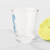 Blue Lyre Shot Glas (Rechts)