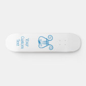 Blue Lyre Skateboard (Horizontaal)