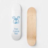 Blue Lyre Skateboard (Voorkant)