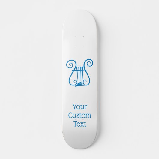 Blue Lyre Skateboard (Voorkant)