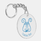 Blue Lyre Sleutelhanger (Voorkant Links)