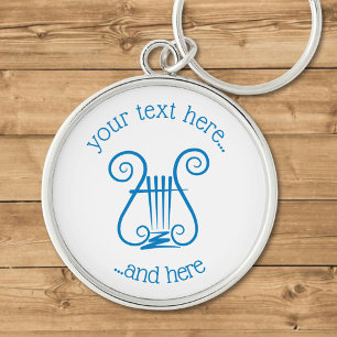 Blue Lyre Sleutelhanger