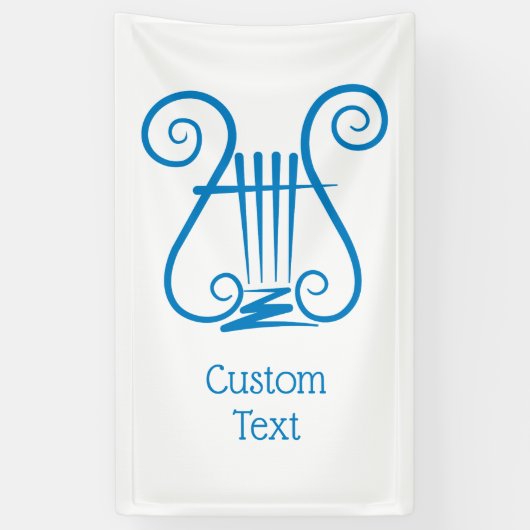 Blue Lyre Spandoek (Verticaal)