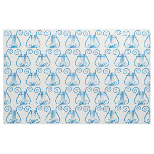Blue Lyre Stof