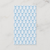 Blue Lyre verticaal Visitekaartje (Achterkant)