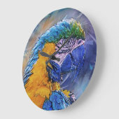 Blue Macaw Parrot Grote Klok (Hoek)