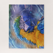 Blue Macaw Parrot Legpuzzel (Verticaal)