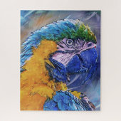 Blue Macaw Parrot Legpuzzel (Verticaal)