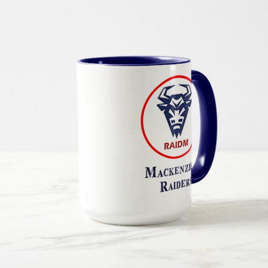 Blue Mackenzie's Raiders Mug (Devant droit)