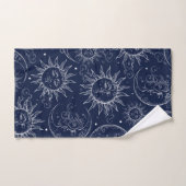 Blue Magic  Celestial Sun Moon Stars Bad Handdoek (Handdoek)