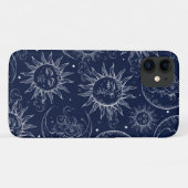 Blue Magic  Celestial Sun Moon Stars Case-Mate iPhone Case (Achterkant (horizontaal))