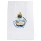 Blue Magic Ornament Christmas Lights Medium Cadeauzakje (Achterkant)