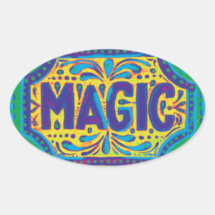 Blue Magic Ovale Sticker