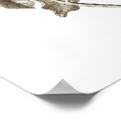 Blue Magnolia Botanical Traditional Wall Decor Poster (Hoek)