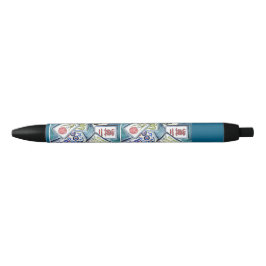 Blue Mahjong Tegel Pen