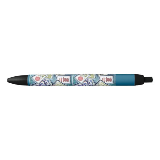 Blue Mahjong Tegel Pen (Voorkant)