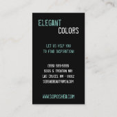 Blue Make Up Artist Palette Visitekaartje (Achterkant)